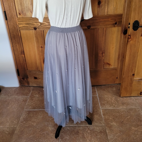 Mimi+ tulle skirt, grey, size S/M - Picture 3 of 6